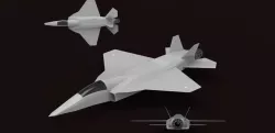 Fifth Generation Single Engine Fighter Aircraft Concept Model