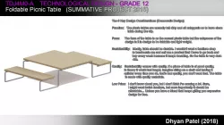 Fold-able Picnic Table