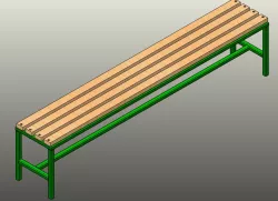 Grean area rest bench