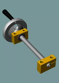 Hand spindle M16x3 trapezoid thread