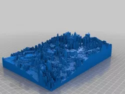 Hearst Castle from Lidar data