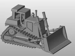 High Track Dozer HO Scale