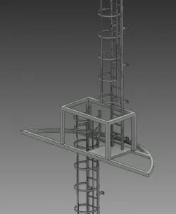 Ladder Assembly with 7 Platforms