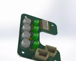 LINE FOLLOWER PCB 3D MODEL