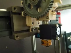 Prusa i3 Vertical Extruder Mounting Plate to PBC Linear Slide Carriage