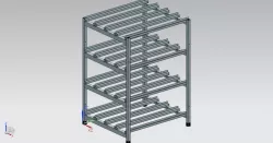 Rack for battery
