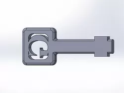 Replacement Luggage Lock Key - 3D Printable