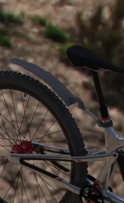 Telescopic mud fender