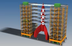 TinTin Moonrocket Scale Model 1/195