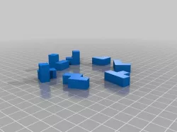 World's Smallest 3D printed Soma Cube Puzzle remix