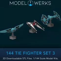 1/144 Scale Tie Fighter Set 3