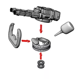 28mm Project Quixote And Dominator Carapace Gatling