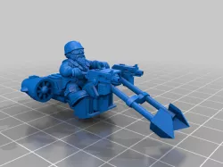 28mm Space Dwarf Combat Jet Bike With Rider