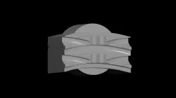 3D leather weave stamp #1 stl