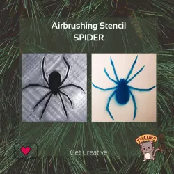 Airbrush Stencil Spider