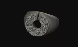 Ancient Pattern Signet Ring
