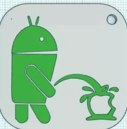 Android keychain pisses on Apple
