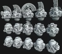 Angry Marine Helmets