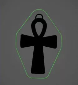ank cross key ring