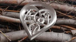 Antler Heart Pendant