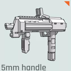 "AP7" Transformers Weapon (5mm post)