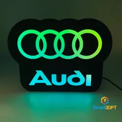 audi logo lamp.