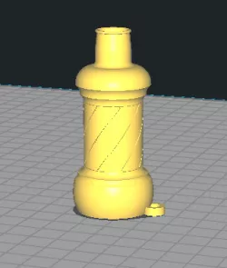 Barber pole nozzle