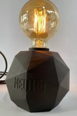 Base for geometric lamp