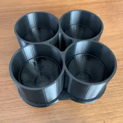 Bath bomb mold 2.75" 4 Pieces