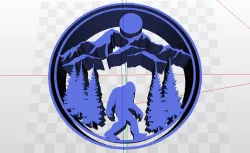 Big Foot Sasquatch Yetti Logo