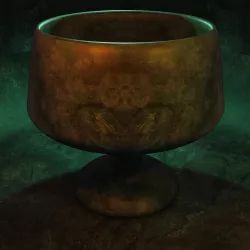 Bowl with the faces of the Yeti and the Cobra