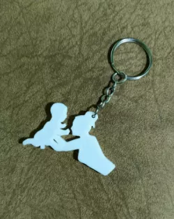 Breast keychain