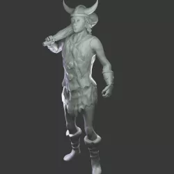 Cartoon Child Barbarian