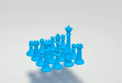 Chess set printable model