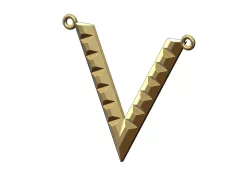Chevron V pendant 3D print model