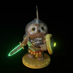 Cute Owl Knight