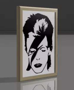David Bowie" decorative frame