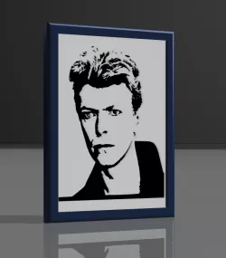 David Bowie" decorative frame