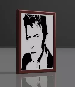 David Bowie" decorative frame