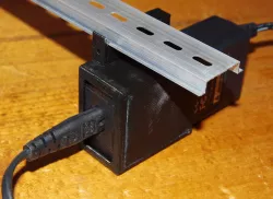 DIN rail mount for DC power supply