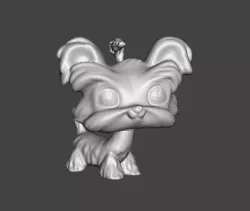 dog Yorkshire terrier .obj .stl dog dog animal pet
