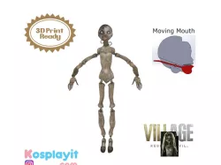 Donna Beneviento Angie Doll 3D Model Digital File - Residual Evil 8 Cosplay - Donna Beneviento Cosplay - 3D Printing- 3D Print - RE8