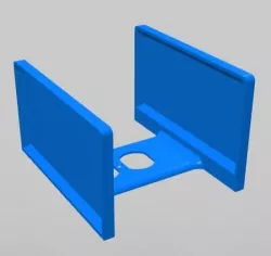 Double Shelf Outlet Cover, Vertical