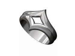 Double V crown chevron band 3D print model