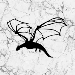 Dragon Silhouette 2D