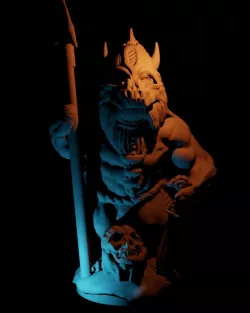 Dwarf Rook Berserk of StormLords clan_Chess