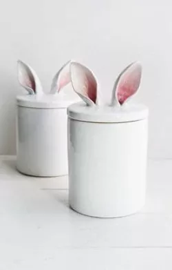 Easter bunny cookie bowl