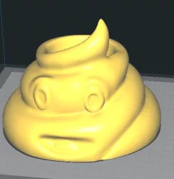 emoji poop flower pot
