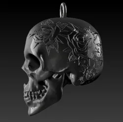 Engraved Skull