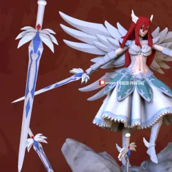 Erza Scarlet From Fairy Tail Sword Cosplay
